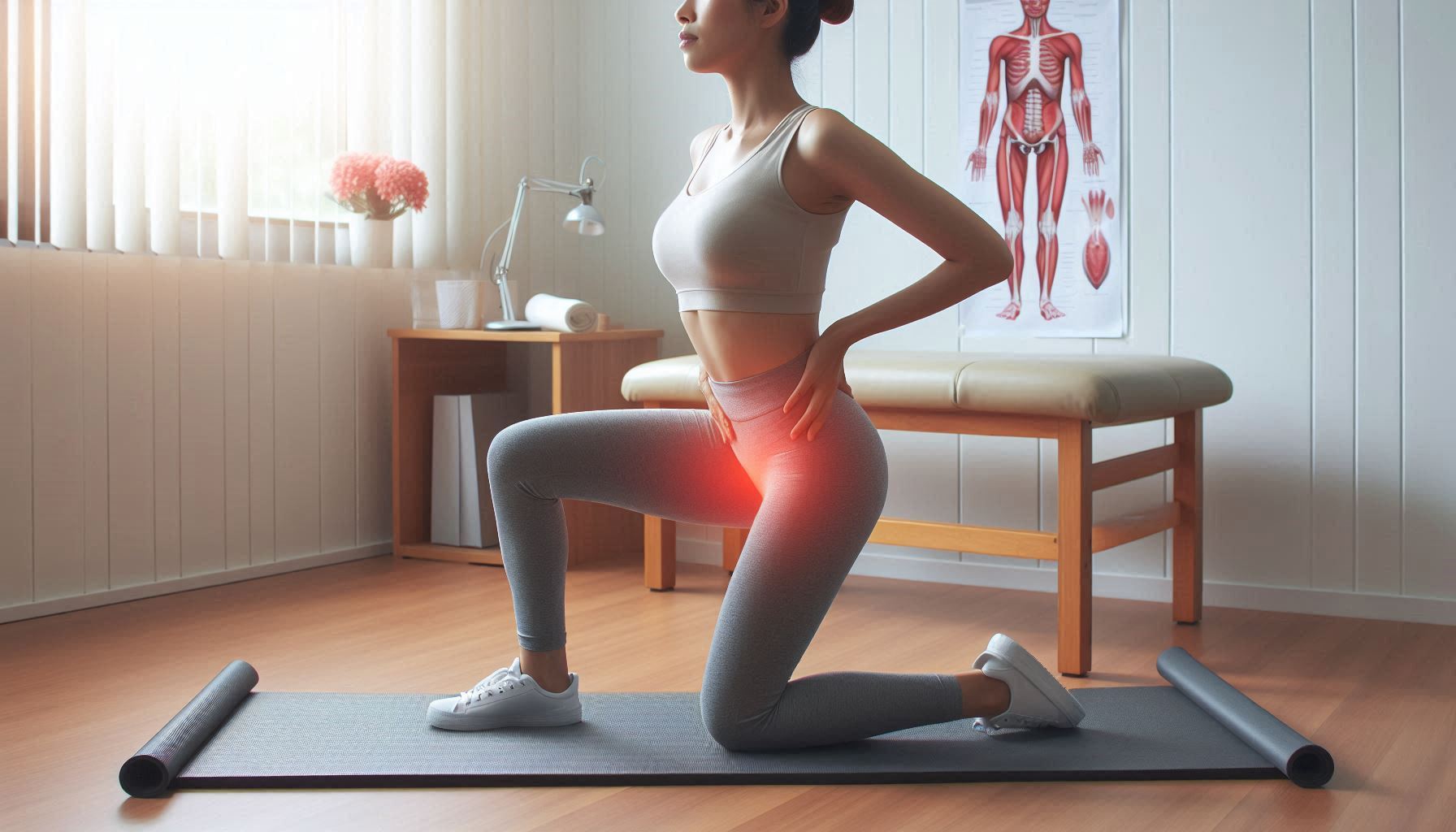 Physical Therapist Helping a Client with Pelvic Floor Therapy