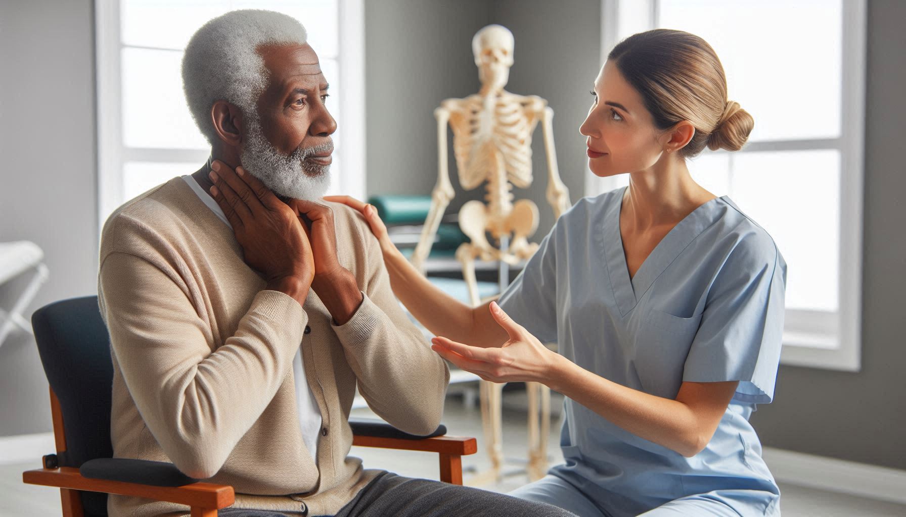 Physical Therapist Treating Vertigo with Physical Therapy